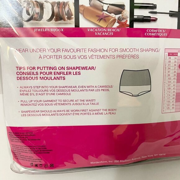 Flexees Fat Free Dressing Maidenform 2 Tummy Toning Boy Shorts XXL Black - Picture 6 of 14